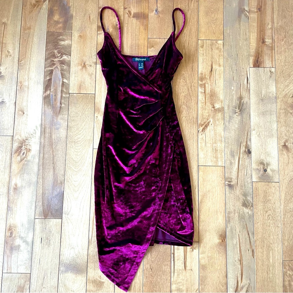 Revamped Burgundy Velvet Dress